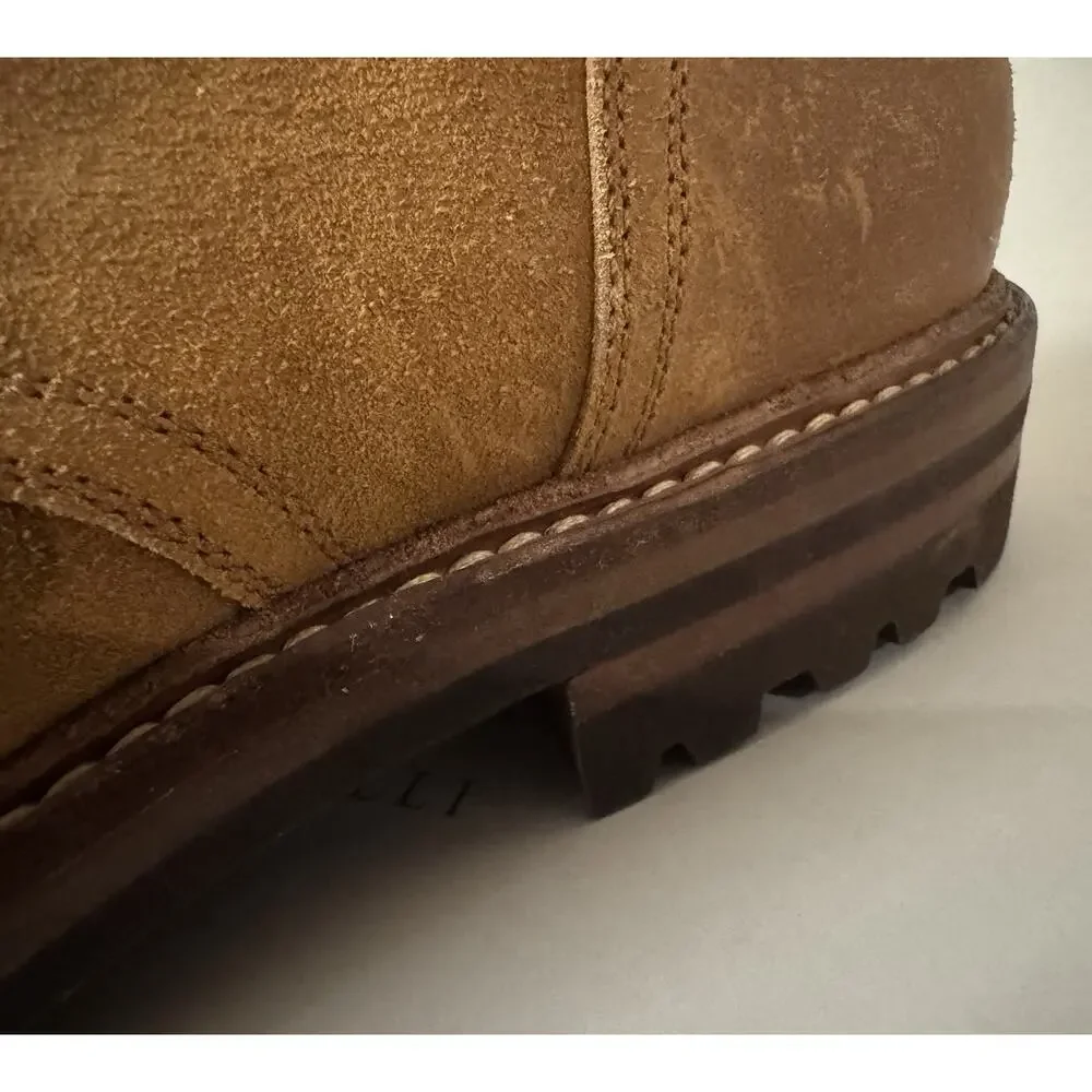 New Brunello Cucinelli Suede Lace Up Cap Toe Combat Boots Size 42EU/9US $1595.00